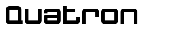 Quatron font preview