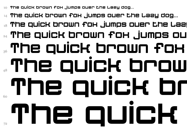 Quatron font waterfall