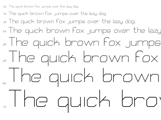 Qube font waterfall