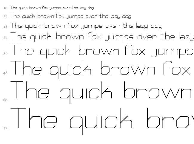 Qube font waterfall