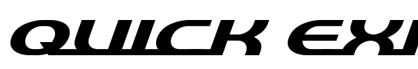 Quick Express font