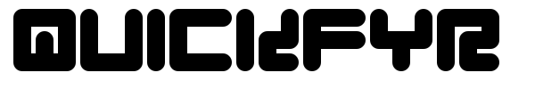 Quickfyr font