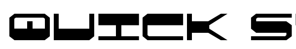 Quick Strike + Tech + Gear + Mark font preview