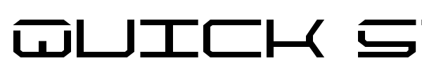 Quick Strike + Tech + Gear + Mark font preview