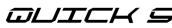 Quick Strike + Tech + Gear + Mark font preview