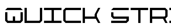 Quick Strike + Tech + Gear + Mark font preview