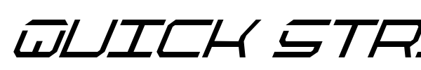 Quick Strike + Tech + Gear + Mark font preview