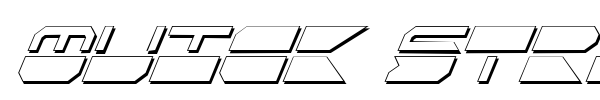 Quick Strike + Tech + Gear + Mark font preview