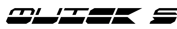 Quick Strike + Tech + Gear + Mark font preview