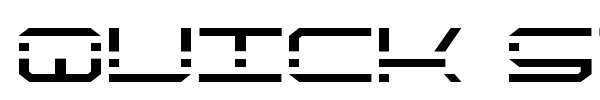 Quick Strike + Tech + Gear + Mark font preview