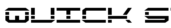 Quick Strike + Tech + Gear + Mark font preview