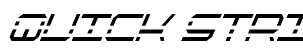 Quick Strike + Tech + Gear + Mark font preview
