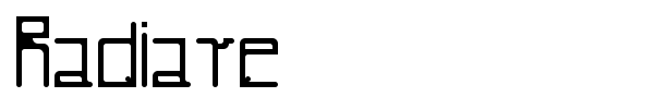 Radiare font