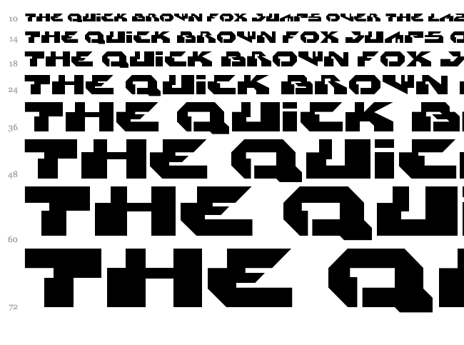 Radikal font waterfall