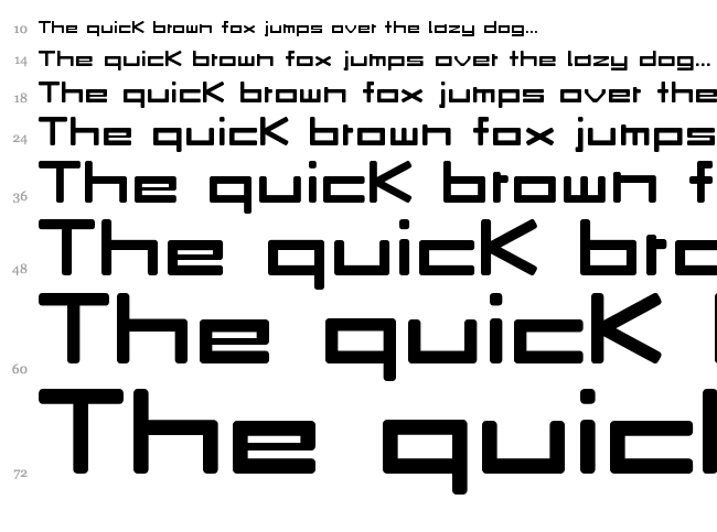 Rave font waterfall