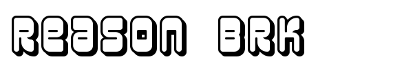 Reason BRK font