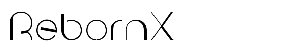 RebornX font