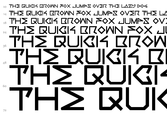 Rec font waterfall