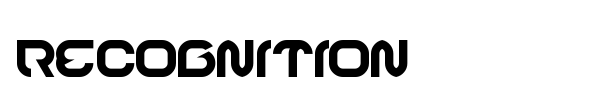 Recognition font