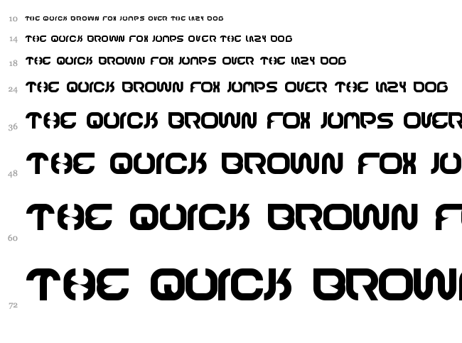 Recognition font waterfall