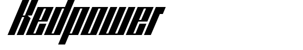 Redpower font