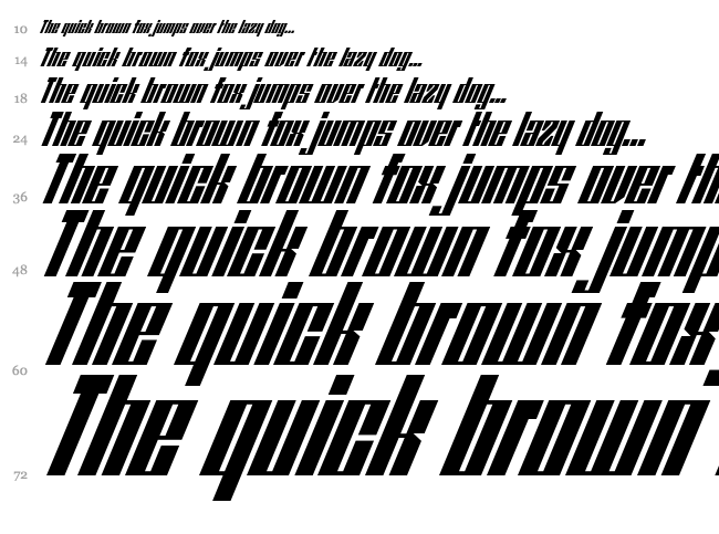 Redpower font waterfall