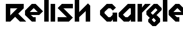 Relish Gargler font