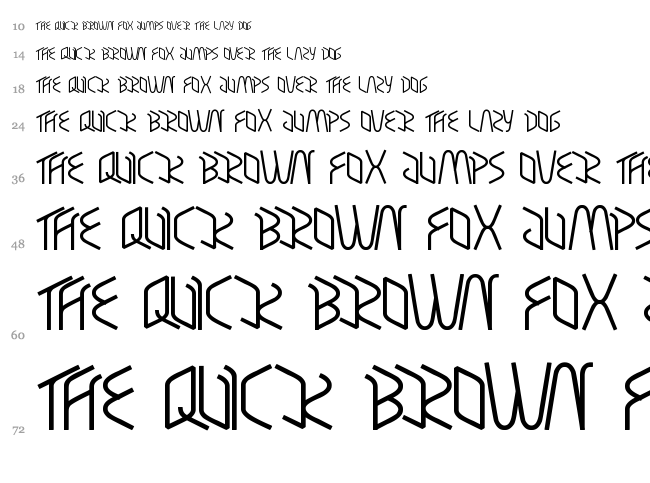 Respect font waterfall