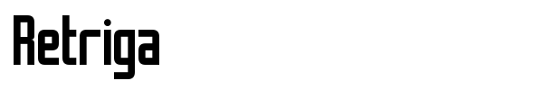 Retriga font