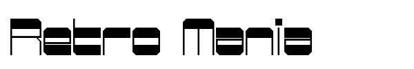 Retro Mania font