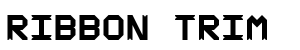 Ribbon Trim font