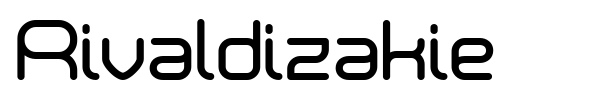 Rivaldizakie font