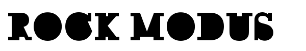 Rock Modus font