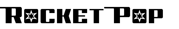 Rocket Pop font
