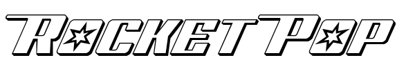Rocket Pop font preview