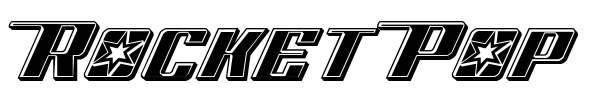 Rocket Pop font preview