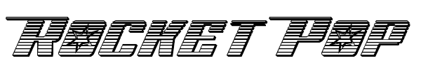 Rocket Pop font preview