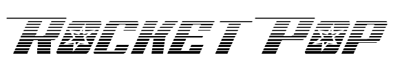 Rocket Pop font preview