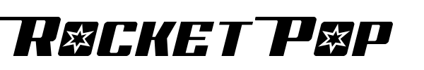 Rocket Pop font preview