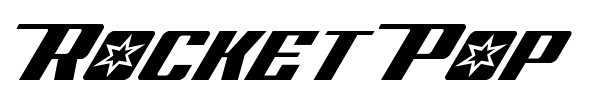 Rocket Pop font preview