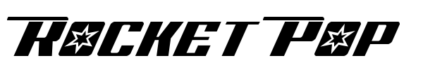 Rocket Pop font preview