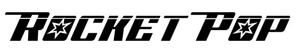 Rocket Pop font preview