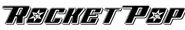 Rocket Pop font preview