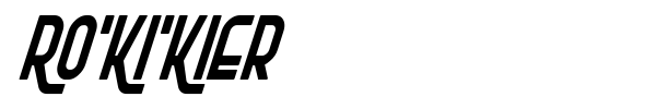 Ro'Ki'Kier font preview