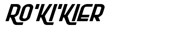 Ro'Ki'Kier font preview