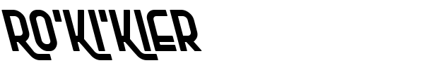 Ro'Ki'Kier font preview