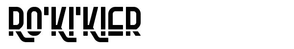 Ro'Ki'Kier font preview