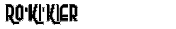 Ro'Ki'Kier font preview