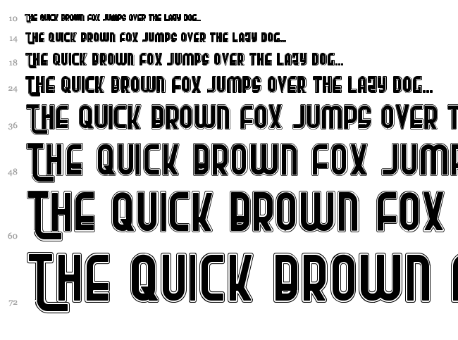 Ro'Ki'Kier font waterfall