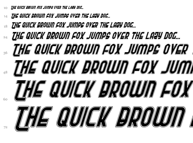 Ro'Ki'Kier font waterfall